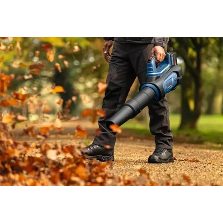 BOSCH Akku-Gebläse GBL18V-800 Professional Akku Laubbläser 18 Volt, kraftvolles Laubbläser mit bürstenlosem Motor in grün – Bild 5