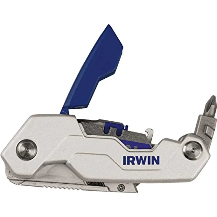 Irwin FK250 Trapezklingen-Klappmesser mit Gürtelclipse, Klingenmagazin und Schraubenbitaufnahme, 1888439 – Bild 3