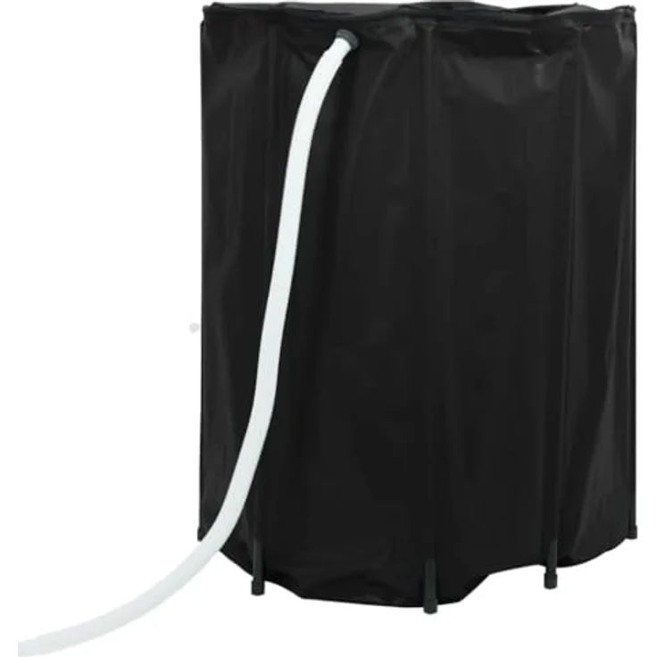 vidaXL Bewässerungssystem Wassertank, faltbar 750 L PVC mit Wasserhahn, schwarz – Bild 3