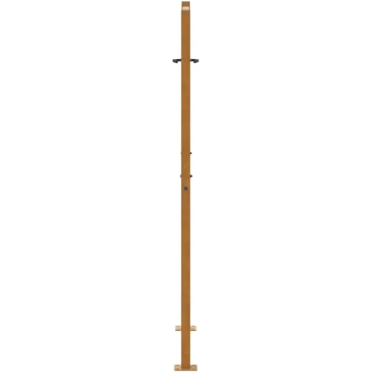 vidaXL Gartentor 105x155 cm Wetterfester Stahl Wellen-Design Metall Abschließ - Rostig – Bild 6