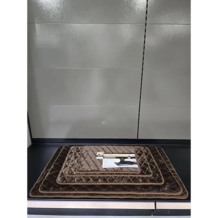 Flamingo Kissen für Hunde Weimar rechteck braun - Memory Foam Füllung - Waschbar - Rutschfester Boden - geeignet für drahtkäfige – Bild 5