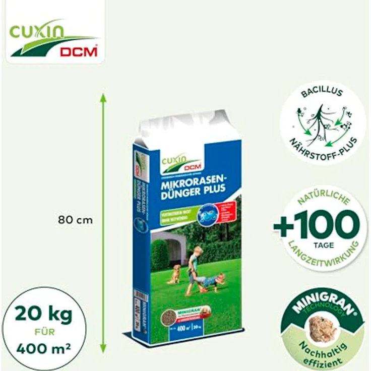 CUXIN DCM Mikrorasen-Dünger Plus, 20 kg – Bild 4