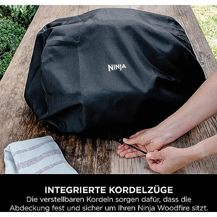 Ninja Woodfire Grillabdeckung [XSKCOVEREUUK] Offizielles Ninja Zubehör, Schwarz – Bild 5