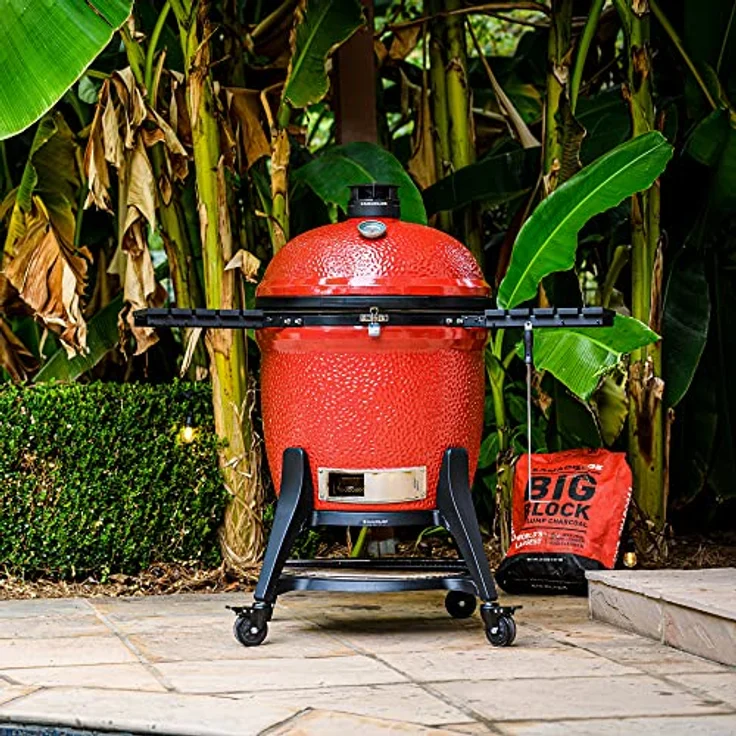Kamado Joe Big Joe III Grill, rot/schwarz, Ø 61cm – Bild 3