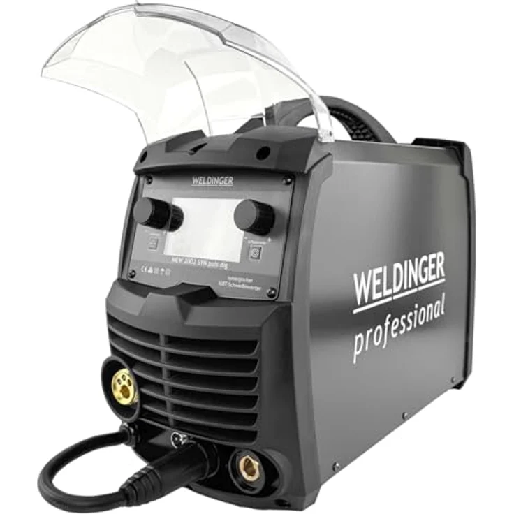 WELDINGER MEW 2002 SYN puls pro 200A MIG/MAG Puls-Schweißgerät, synergisch mit 4-Rollenantrieb und LCD-Display – Bild 2