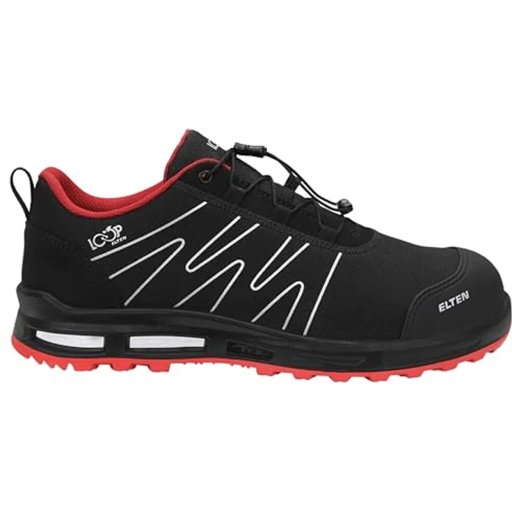 ELTEN ENNO XXT Pro Low ESD S3S, Sicherheitsschuh aus hydrophobiertem Textil mit atmungsaktivem Futter, schwarz – Bild 2