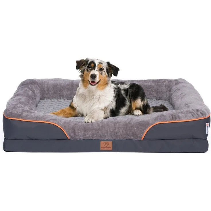 Warenhammer Tierbett Orthopädisches Premium Hundebett, flauschig weich, Abnehmbar,Waschbar, verschiedene Grössen