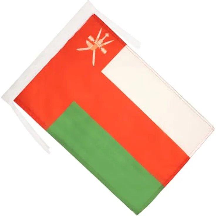 AZ FLAG Flagge Oman 45x30 cm, Polyester 100D, verstärkte Ecken und Kordeln für Innen & Außen – Bild 2