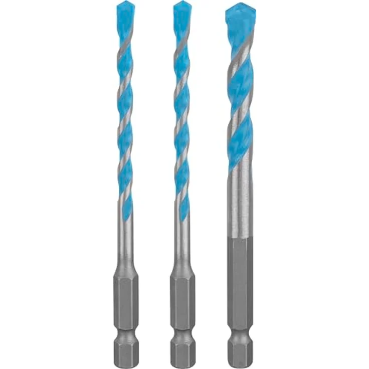 BOSCH EXPERT HEX-9 Multi Construction Bohrer-Set, 3-tlg. D= 5/6/8 mm, präzise Zentrierspitze für verschiedene Materialien – Bild 1