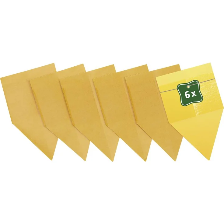 Gardigo 668066 Insekten-Klebetafel, Gelb, 6er Pack, 6cm x 10cm zur Bekämpfung von Pflanzenschädlingen