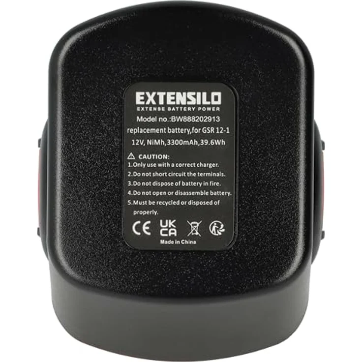 EXTENSILO Akku kompatibel mit ORGAPACK OR-T100, Hochleistungsakku 3300 mAh, 12 Volt NiMH – Bild 3