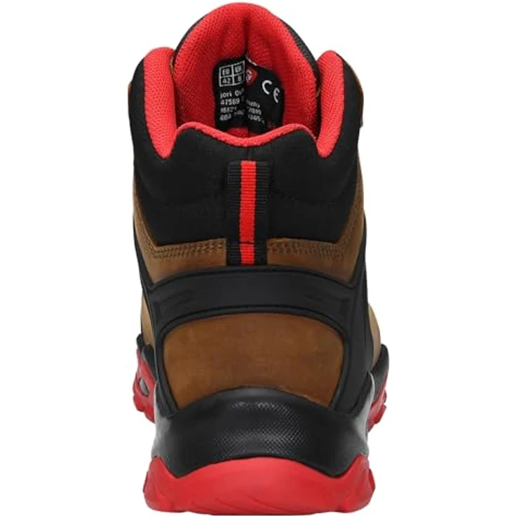 Jori 16621 Jori Powerful Mid braun Arbeitsschuh - Hydrophobiertes Nubukleder, fester Halt & Fersenstabilität – Bild 5