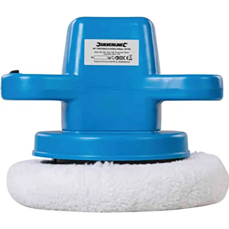 Silverline Karosserie-Poliermaschine, 110 W, 240 mm, exzentrische Schleifbewegung mit Auftrags- und Polierhauben – Bild 2