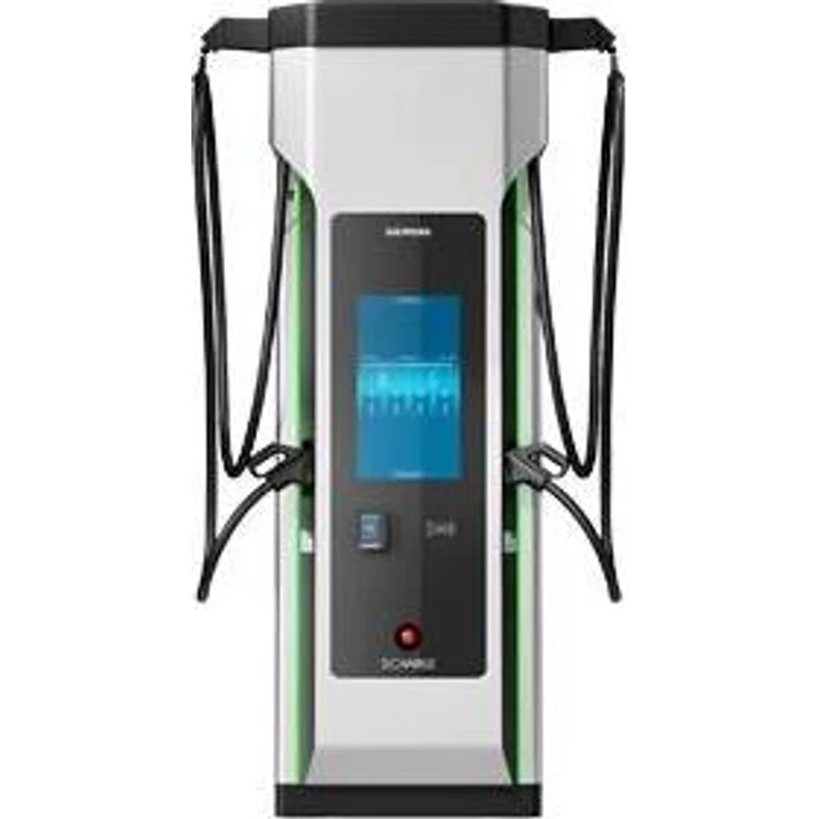 Siemens Kompakt-Ladegerät, Elektroauto Ladestation Typ 2, 360 kW, 500 A, mit Kabelmanagement und RFID-Zugangsschutz
