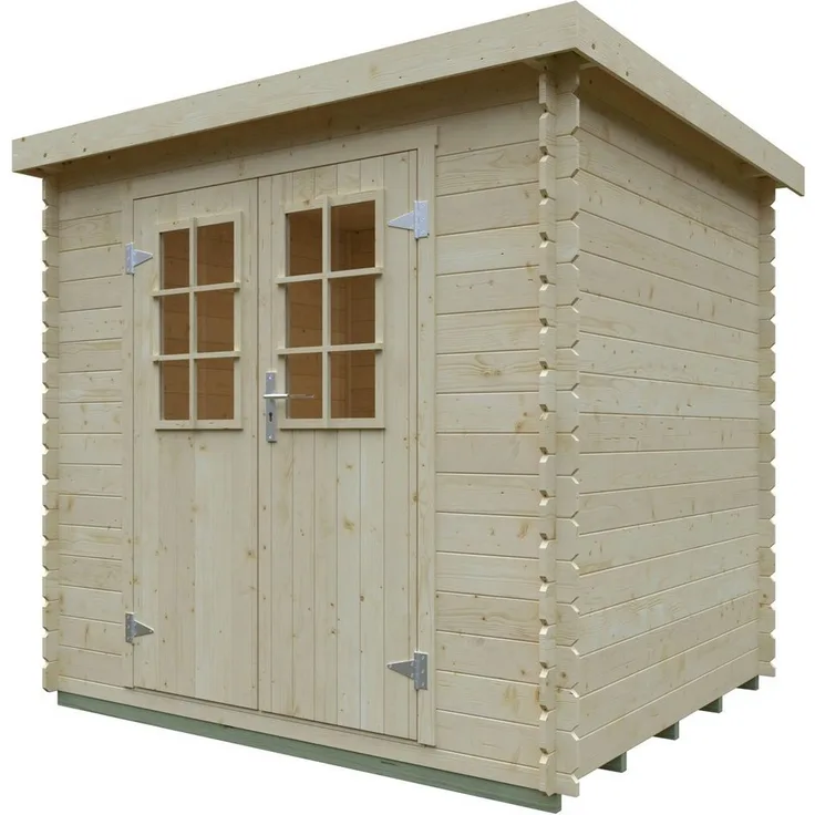Kiehn-Holz Gartenhaus Hummelsee 2, BxT: 237x204 cm, Blockbohlensystem, naturbelassene Fichte