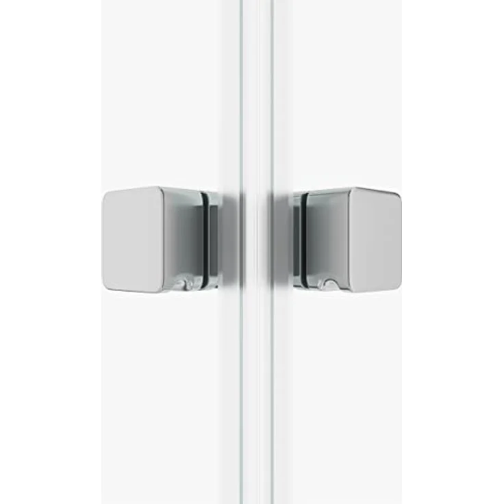 MARWELL Duschkabine LEEDS II, Runddusche 80x80x190 cm mit aushängbaren Schiebetüren und 4 mm Einscheibensicherheitsglas, Aluminiumprofile in Chrom – Bild 5