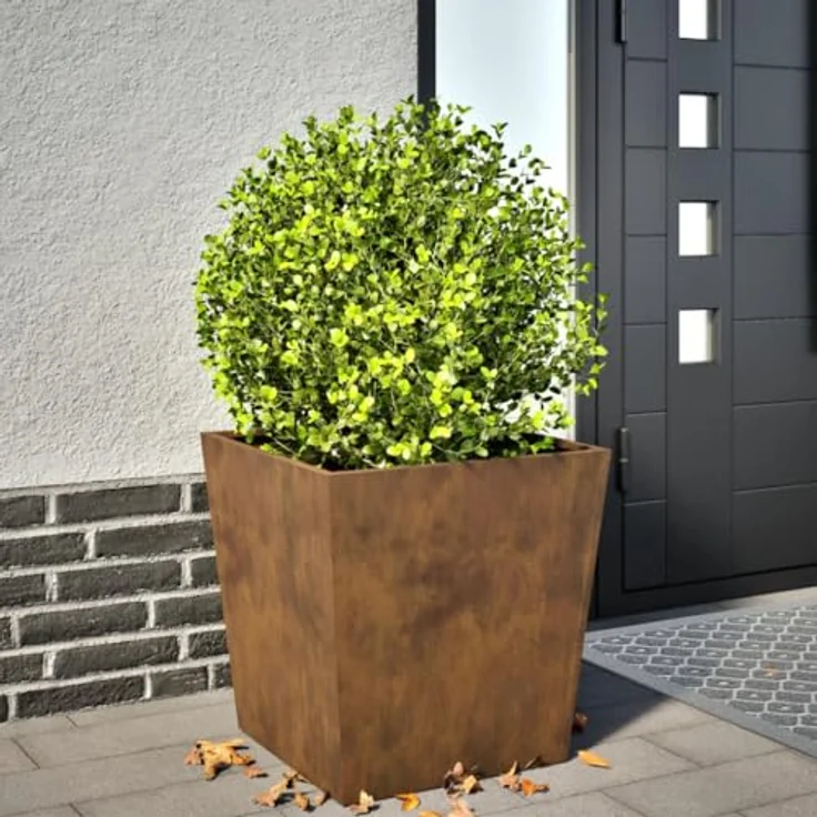 vidaXL Pflanzkübel 50x50x50 cm Cortenstahl, rostbeständig und stabil, viel Platz für Pflanzen – Bild 2