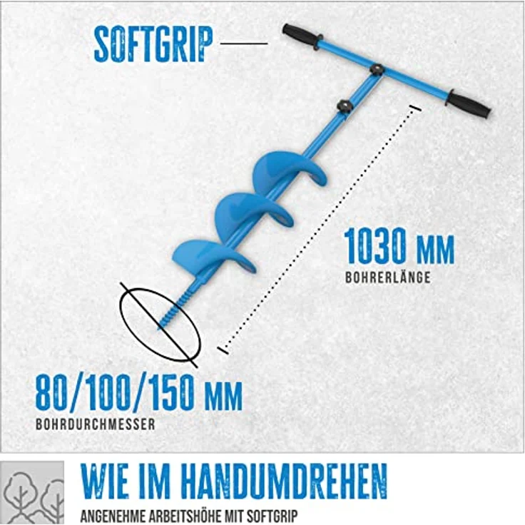 Güde Handerdbohrer GH 80-150 3IN1 mit 3 Aufsätzen – Bild 5