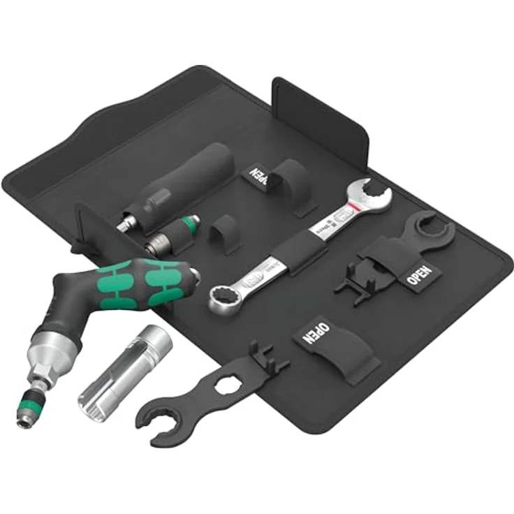Wera 9524 Photovoltaik Montage-Werkzeugset 1, 7-teilig mit Drehmomentschraubendreher 3,0-6,0 Nm und Rapidaptor Bit-Halter-Schraubendreher – Bild 1