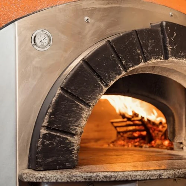 TFA Dostmann Analoge Edelstahl Pizzathermometer, 14.1036, bis 500°C, mit Kabelfühler, silber – Bild 5