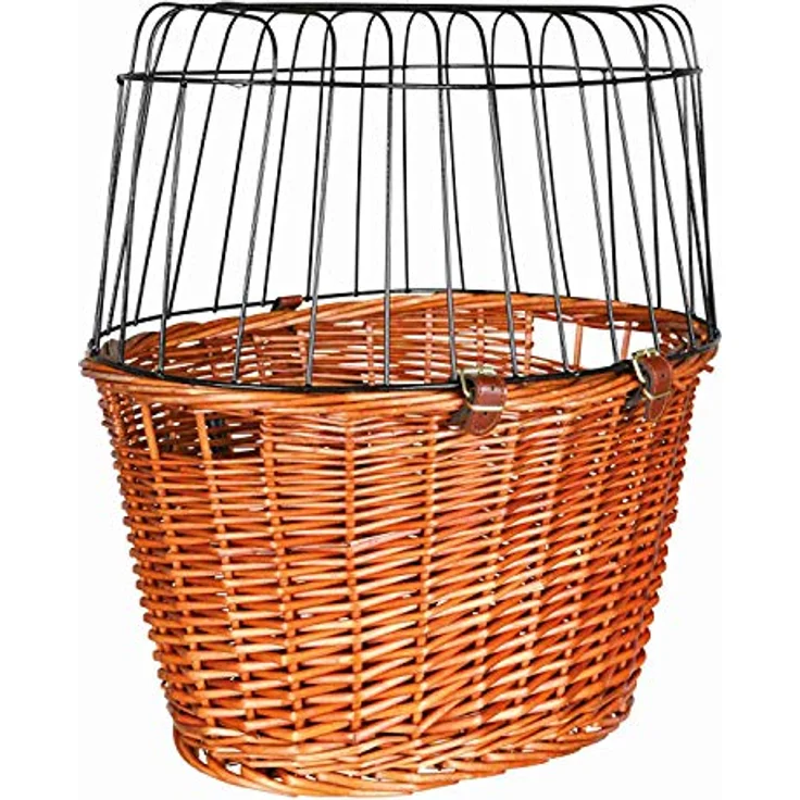 Trixie , Hund , 28202 Weidenkorb mit Bezug und Kissen, Stoff , 60 cm, grau – Bild 2