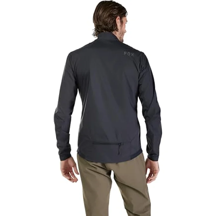 Fox Ranger Wind Jacket, Herren Velojacke, winddicht und platzsparend, Schwarz, Größe M – Bild 2