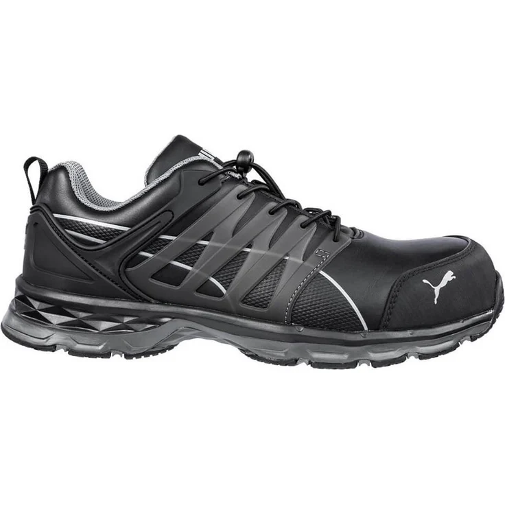 "PUMA Safety Sicherheitsschuh Velocity 2.0 Black Low, Arbeitsschuhe mit IMPULSE.FOAM und HRO Laufsohle, Schwarz" – Bild 1