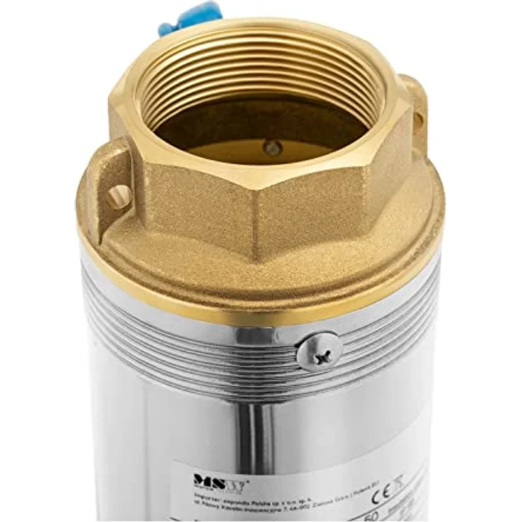 MSW MSW-SPP48-220-50 Brunnenpumpe, 2200 W Tauchpumpe mit 10,80 m³/h und 96 m Fördertiefe, Edelstahlgehäuse – Bild 2