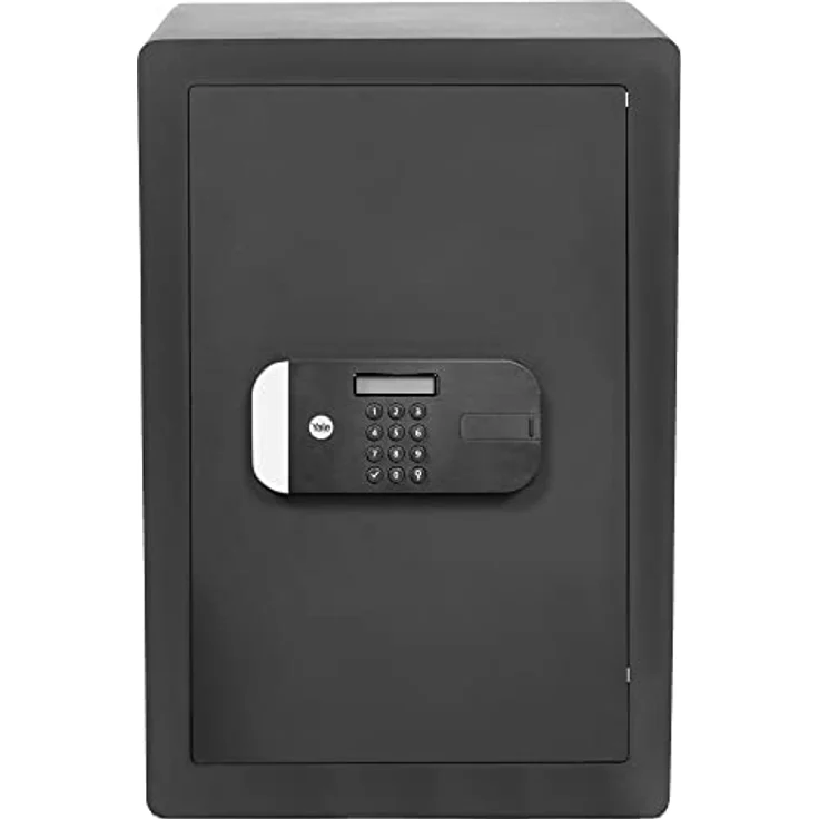 Yale YSEM/400/EG1 Motorisierter Hochsicherheits-Bürotresor - Digitaler Pin-Code-Zugang, lasergeschnittene Tür, Aufbohrschutzplatten + Override-Schlüssel, Befestigungsbolzen, 40 x 35 x 34 centimeters – Bild 1