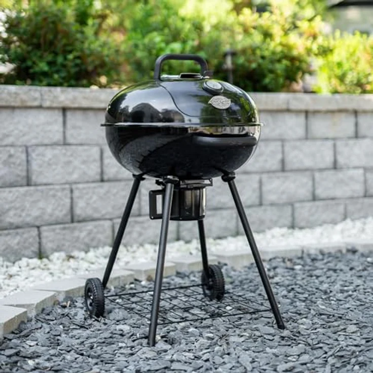 Kamado Joe Char-Griller Kettle 57 cm, Holzkohlegrill mit porzellanbeschichtetem Deckel und EasyDump™ Aschewanne – Bild 5