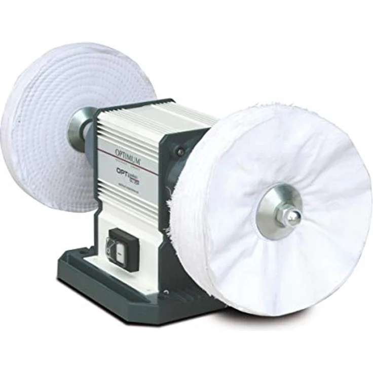 Optimum Poliermaschine OPTIpolish GU 20P (für Metall, wartungsfreier Motor 0,6 kW, 2X Polierscheiben), 3101540 – Bild 3