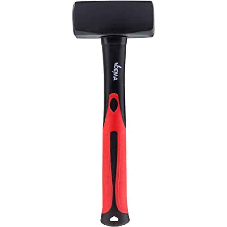 DEMA Hammer Fäustel / Hammer 1500g mit Fiberglasstiel, schwere und massive Ausführung, ergonomischer Griff – Bild 2