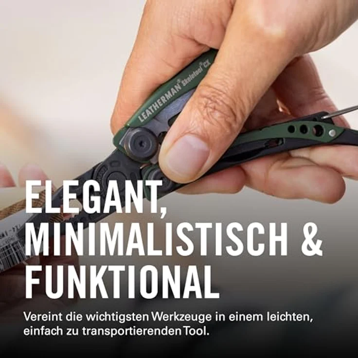 Leatherman Skeletool CX, Multitool mit 7 Funktionen, Edelstahl, Dark Green – Bild 2