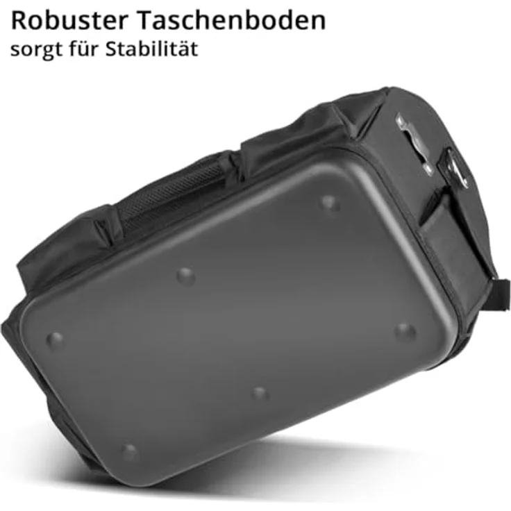 STAHLWERK Werkzeugtasche - 11 Außentaschen, 10 Innentaschen, tragbare Installateur-Tasche aus strapazierfähigem Polyester mit Tragegriff und Schultergurt – Bild 4