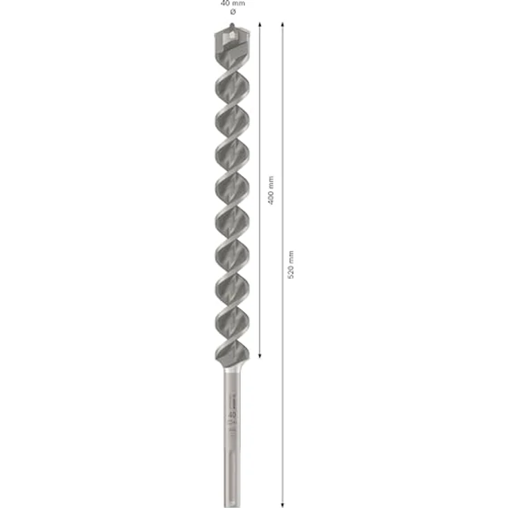 Bosch Professional Hammerbohrer SDS max-4 (für Beton, M4, 40 x 400 x 520 mm, Zubehör Bohrhammer) – Bild 4