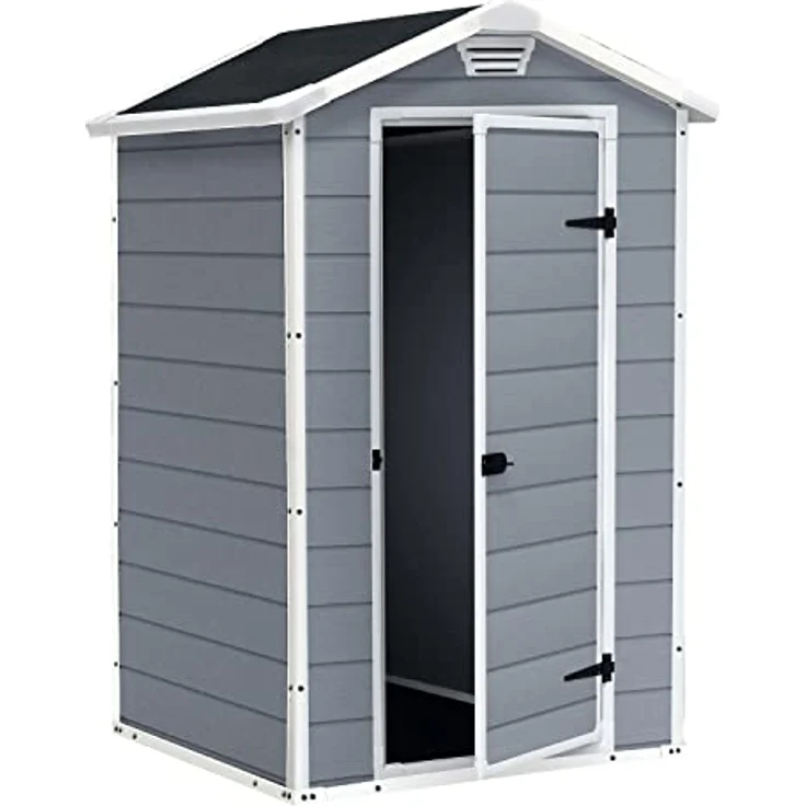 Keter Gerätehaus Manor 4x3, Grau, 1,8m³ – Bild 2