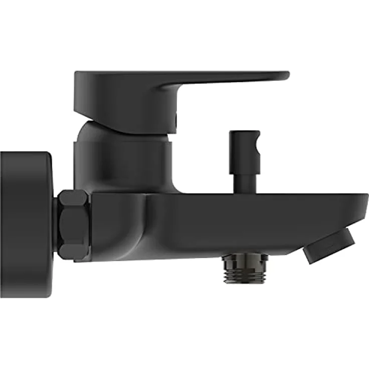 Ideal Standard Badearmatur Cerafine O Aufputz, Duscharmatur mit Silk Black Oberfläche, energie- und wassersparend, Heißwassertemperaturbegrenzer, leichte Bedienung durch LightMove Technologie – Bild 2