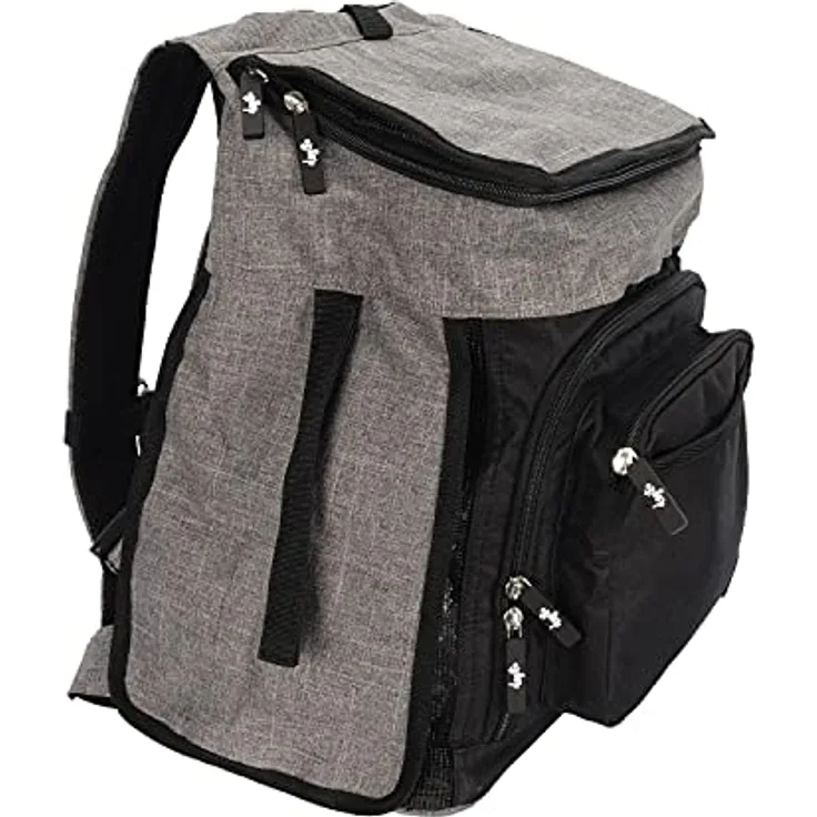 Dogit Explorer Rucksack für Hunde, grau, mit Reißverschluss und optimaler Belüftung, abnehmbarer Polstereinsatz, für kleine Hunde und Katzen