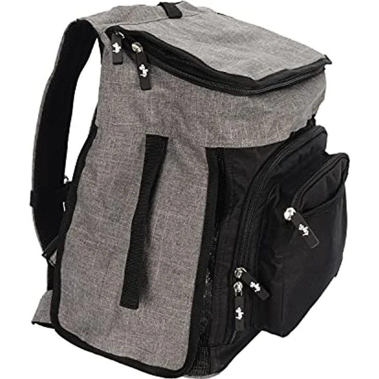 Dogit Explorer Rucksack für Hunde, grau, mit Reißverschluss und optimaler Belüftung, abnehmbarer Polstereinsatz, für kleine Hunde und Katzen – Bild 1