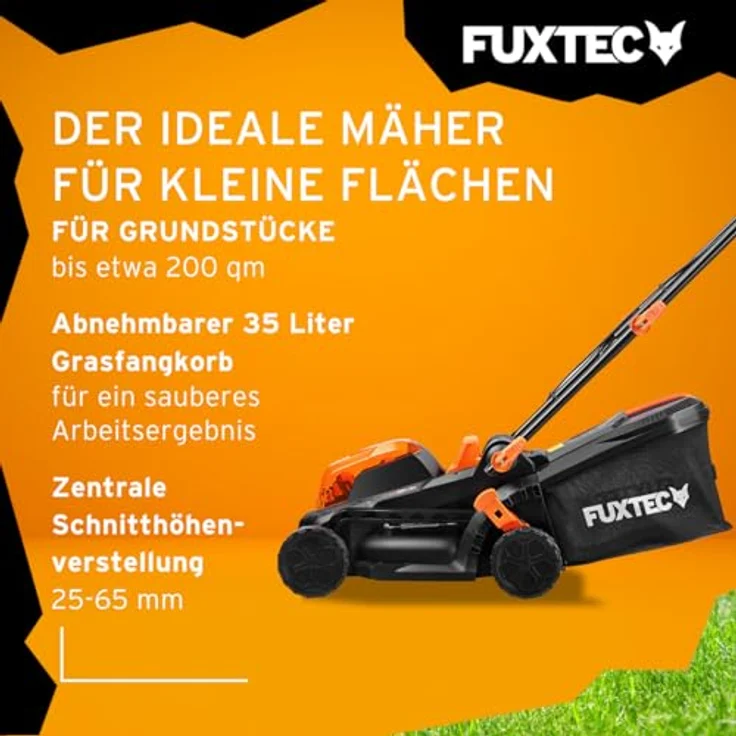 FUXTEC 20V Akku Rasenmäher ohne Akku-Ladegerät FX-E1RM20 – Bild 5