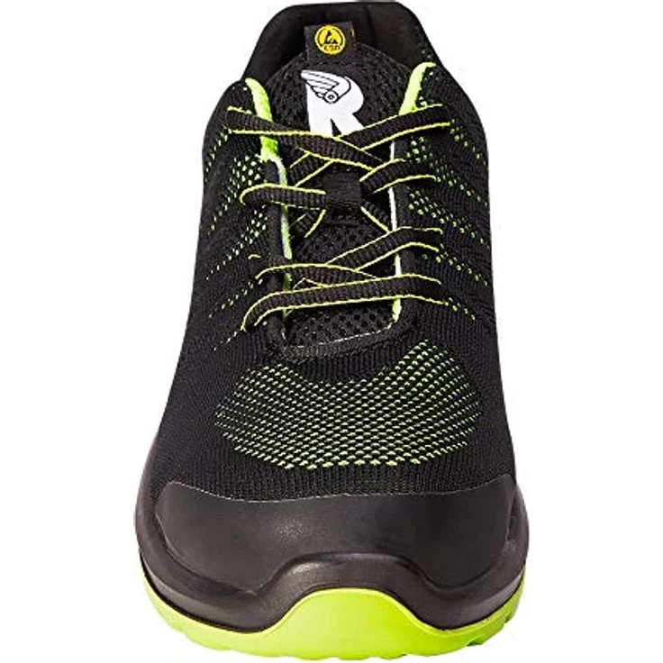 ruNNex RUNNEX® S1P-ESD-Sicherheitshalbschuhe SportStar, schwarz/grün, mit durchtritthemmender Zwischensohle und ESD-Schutz – Bild 8