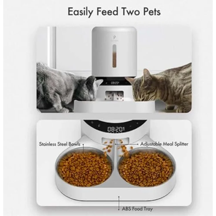Petlibro Futterautomat Granary Dual Feeder (5 l), Futternapf – Bild 3