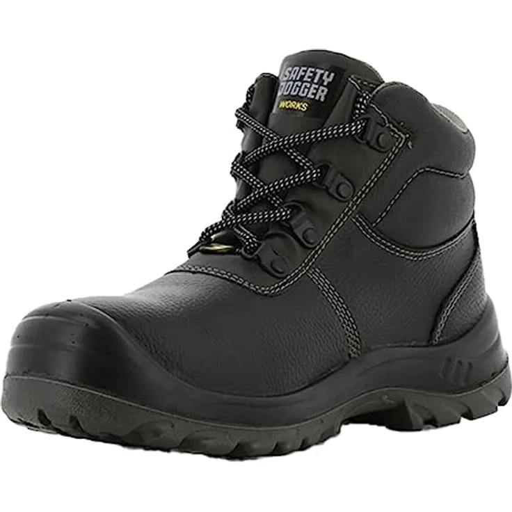 Safety Jogger BESTBOY S3, Sicherheitsschuh aus Leder mit rutschfester Laufsohle und Stahlkappen, mittelhoch, Größen EU 35-48