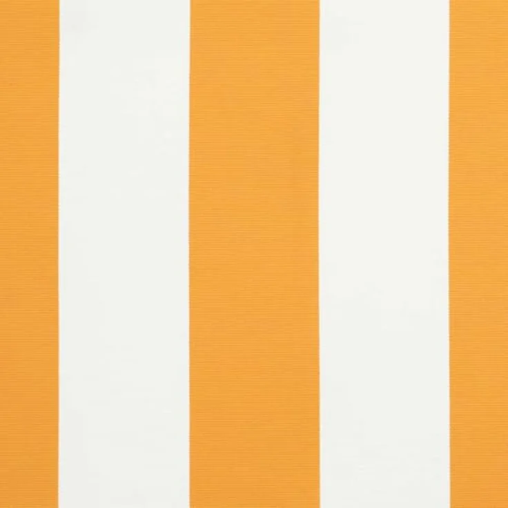 vidaXL Manuelle Gelenkarmmarkise mit solarbetriebenen LEDs, Orange und Weiß, 5 x 3 m, wasserabweisender Polyesterstoff – Bild 4