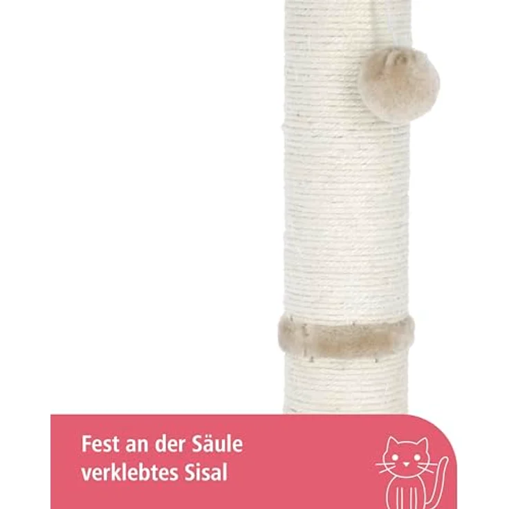 Kerbl Kratzsäule Opal Maxi 78 cm Beige – Bild 4
