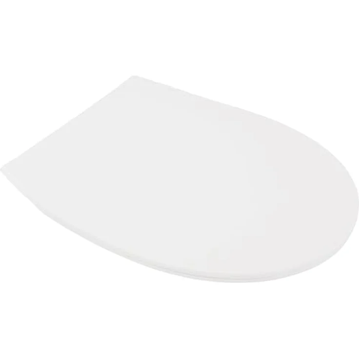 Calmwaters WC-Sitz Flach Absenkautomatik Weiß Duroplast O-Form Slim, antibakteriell, robust, abnehmbar, mit Edelstahl-Scharniere – Bild 8
