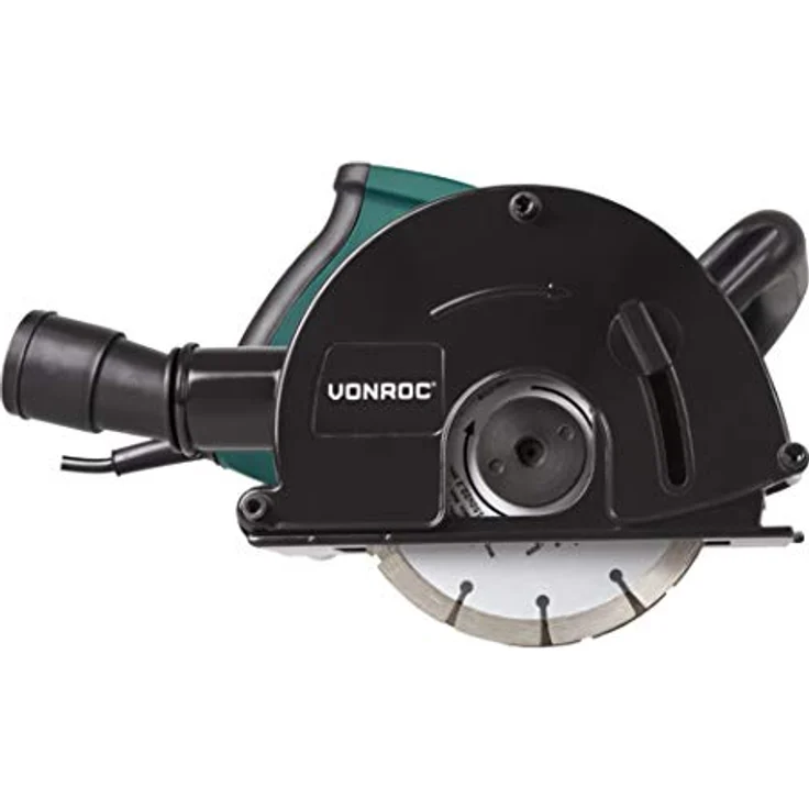 VONROC Mauernutfräse Schlitzfräse 1700 W - 150 mm Komplettset mit 4 Stück Diamantscheiben und Aufbewahrungstasche – Bild 9
