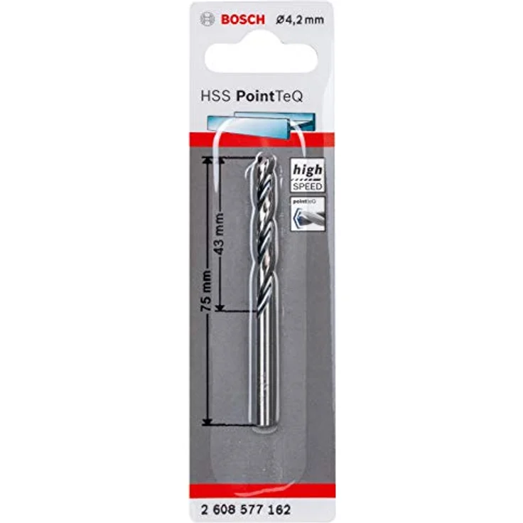 Bosch Metallspiralbohrer-HSS PointTeQ, DIN 338, 4,2 mm, 1er-Pack (2608577162) – Bild 2