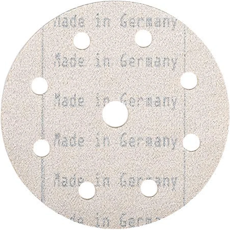 STIER Schleifscheiben Universal D125 / P40, 8-Loch, 25 Stk., Korundkorn, für Holz und Metall, made in Germany – Bild 4