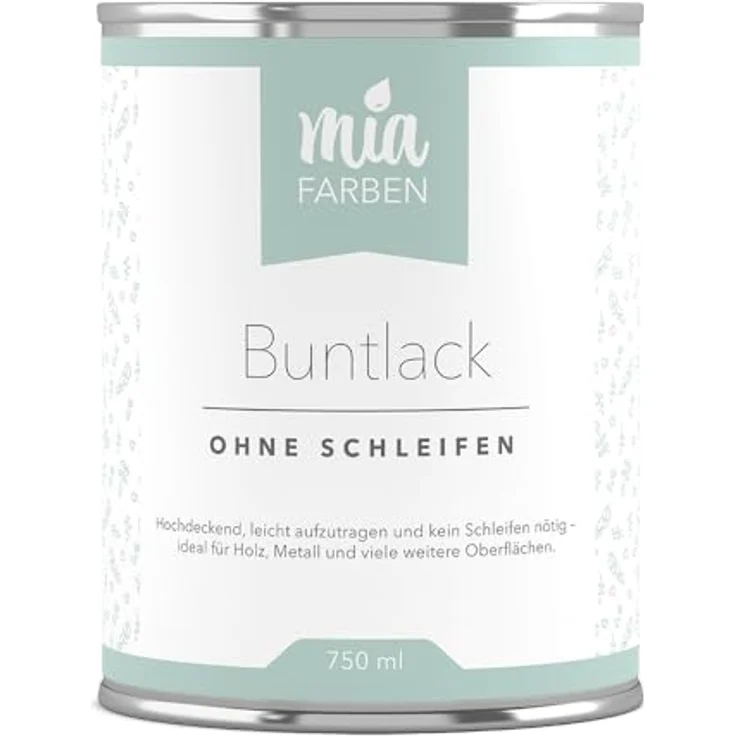 miafarben Buntlack ohne schleifen 5L, Hochdeckende Möbelfarbe für Holz, Metall, Kunststoff, blasses Rosengrau – Bild 4